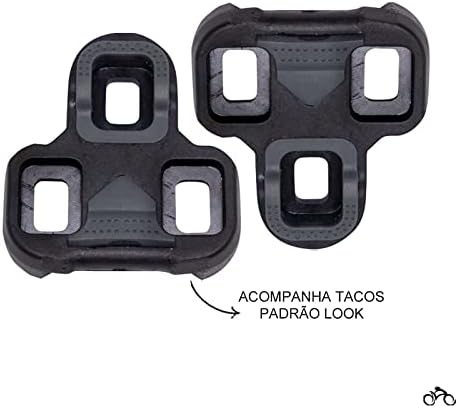 Pedal Speed Look Alumínio Clip Preto TSW
