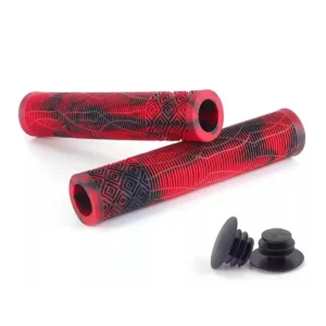 PUNHO MANOPLA ABSOLUTE BMX 3 165MM SEM FLANGE VERMELHO/PRETO