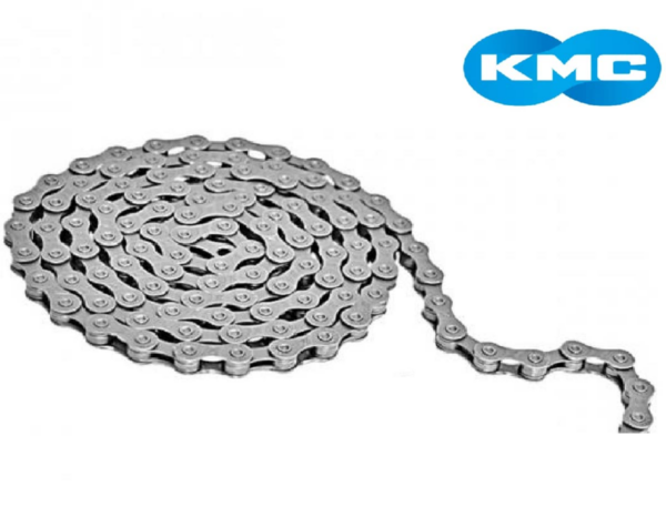 Corrente Kmc Z7 Bike 7v Cinza Fina 116 Elos