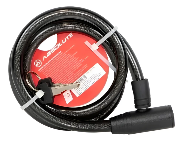 Cadeado Absolute 1,2m X 15mm Com Chave Cor Preto