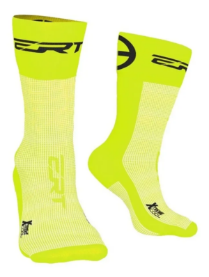 Meia Ciclismo Corrida Esportiva Cano Médio Ert  Amarelo Flúor 38 / 42