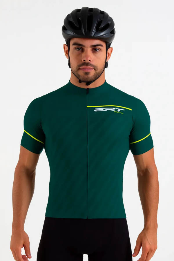Camisa De Ciclismo New Elite Ert Racing Noble Green