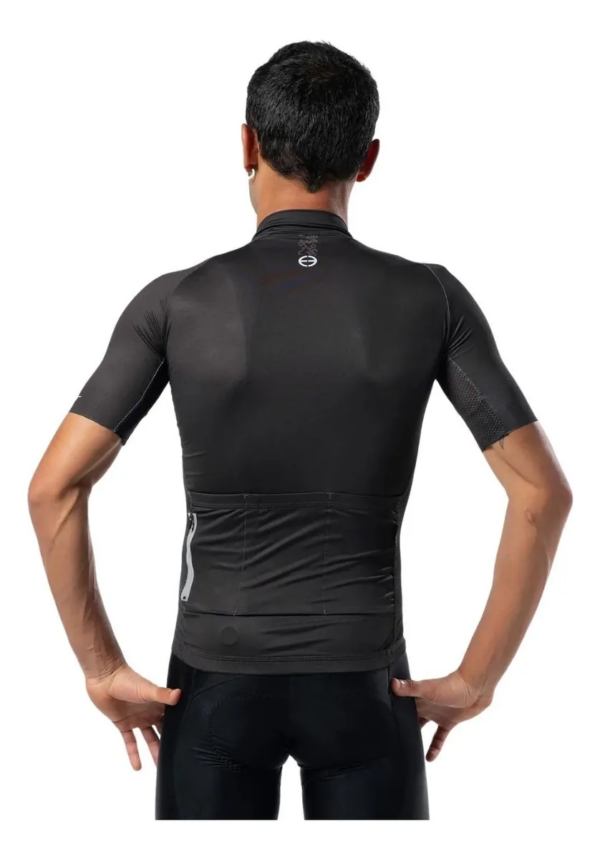 Camisa Ciclismo Ert Premium Titanium Sem Gola Mtb Preta