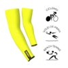 Manguito ciclismo verão ERT Amarelo Flúor