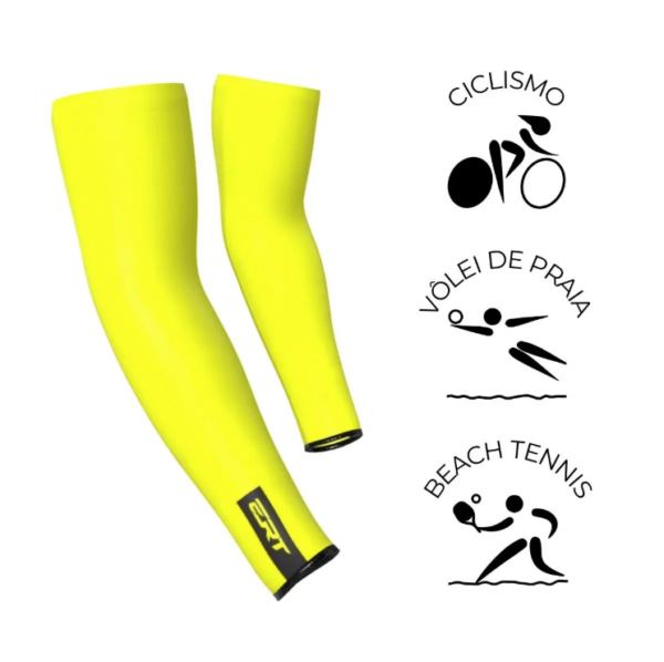 Manguito ciclismo verão ERT Amarelo Flúor