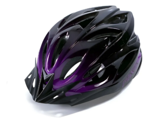 Capacete Mtb Bike Space Rava cycle Viseira Removível Preto E Roxo