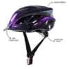Capacete Mtb Bike Space Rava cycle Viseira Removível Preto E Roxo
