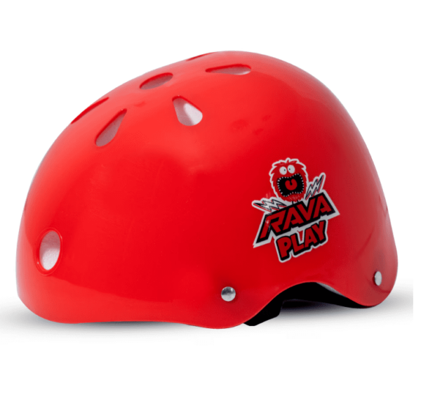 CAPACETE INFANTIL RAVA PLAY VERMELHO