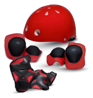Capacete infantil Rava Play + Joelheira