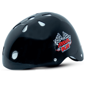 CAPACETE INFANTIL RAVA PLAY PRETO