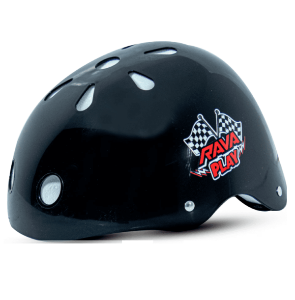 CAPACETE INFANTIL RAVA PLAY PRETO