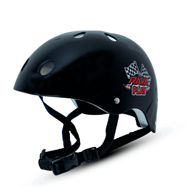 CAPACETE INFANTIL RAVA PLAY PRETO