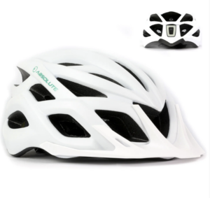 CAPACETE ADULTO BRANCO ABSOLUTE LUNA FLASH COM LED