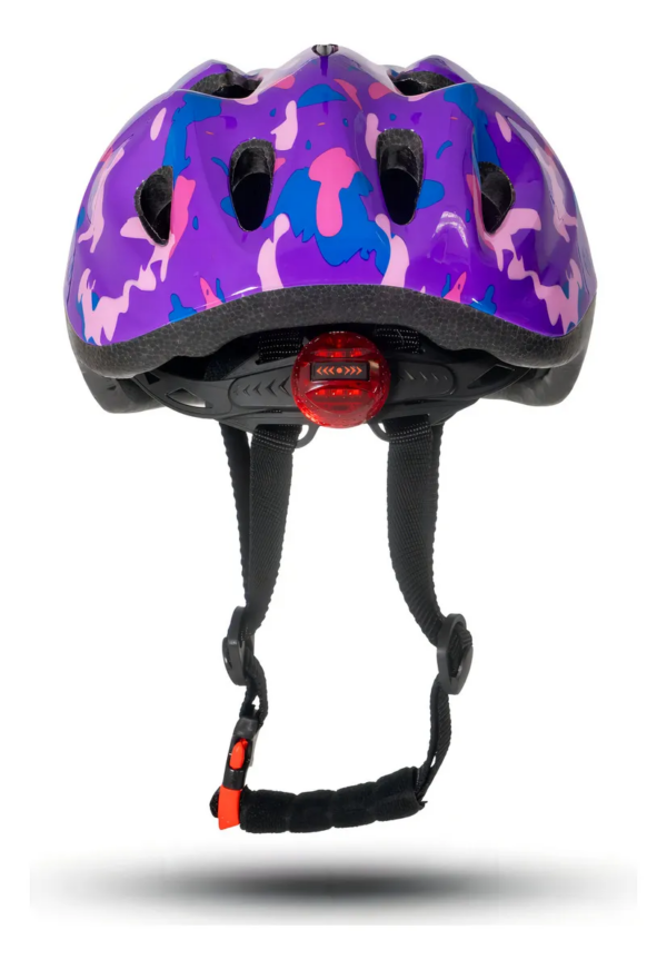 Capacete Tsw Mtb Kids Ii Cor Lilás Camuflado