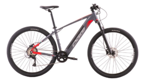 Bicicleta Elétrica Oggi Big Wheel 8.0 32km C/ Acelerador Aro 29 8v Cor Cinza/vermelho