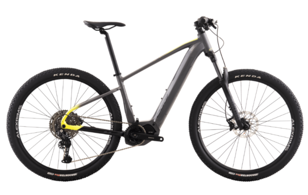 Bicicleta Oggi Elétrica 8.3 Cinza e Amarelo/Vermelho