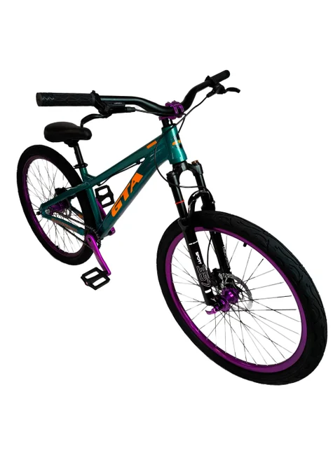 Bicicleta GTA GRAVITY VERDE/VIOLETA ALUMÍNIO