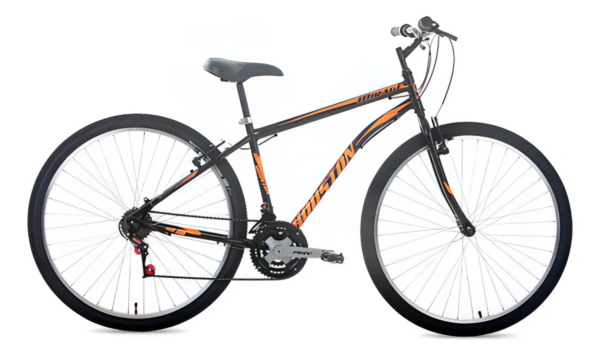 Bicicleta Houston Mirage aro 29 preta/laranja aço