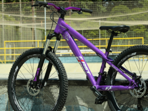 Bicicleta First Dirt Jump RHINUS competitive Frame VIOLETA ALUMÍNIO