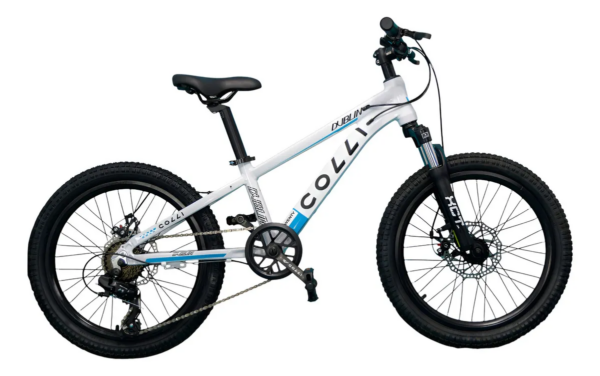 Bicicleta Infantil Colli Dublin 7v Aro 20 Freio Disco Cor Branco