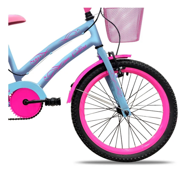Bicicleta Infantil Celina Aro 20 V-break Colli Cor Azul-celeste Tamanho do quadro 14