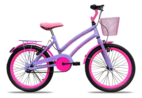 Bicicleta Infantil Celina Aro 20 V-break Colli Cor Lilás Tamanho do quadro 14