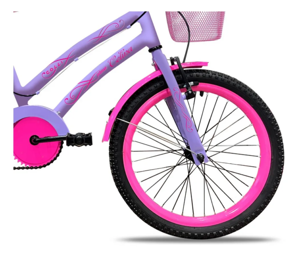 Bicicleta Infantil Celina Aro 20 V-break Colli Cor Lilás Tamanho do quadro 14