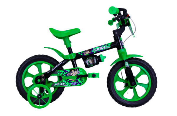 Bicicleta Cairu aro 12 infantil verde play kids