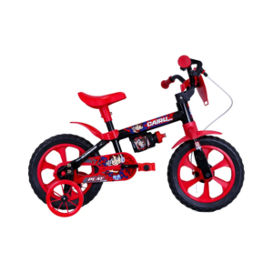 Bicicleta Aro 12 Cairu Play Kids - Preto/Vermelho