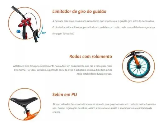 Bicicleta De Equilíbrio Nathor 12 Amarela E Rosa Amarelo
