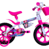 Bicicleta Infantil Cairu Mini Sereia Aro 12 Branco com Rosa com Rodinhas